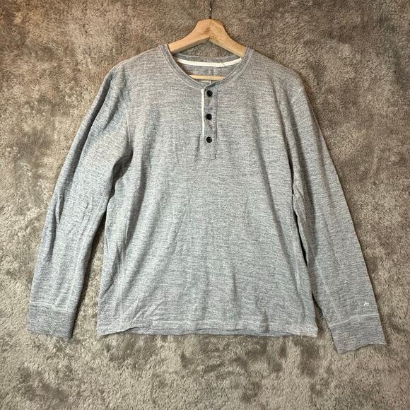 Rag & Bone Henley T shirt Heather Gray Men's L Large Standard Issue - Picture 1 of 10